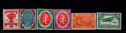 Deutsches Reich 107 - 112 Sinnbilder / Flugpostmarken Mint MLH * Falz - Nuevos