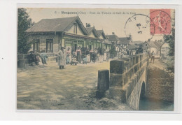 SONGEONS - Pont Du Thérain Et Café De La Gare - état - Songeons