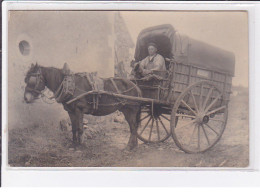 Environs De POITIERS : Carte Photo De L'attelage De Livraison De La Maison MIRAULT (photo J.B. RAYMOND) - Très Bon état - Andere & Zonder Classificatie