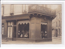 AMIENS : Carte Photo D'un Magasin D'objets D'art - Très Bon état - Amiens