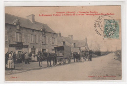 GONNEVILLE : Hameau Les Roches - Le Restaurant Tollemer Et L'arrivée Du Courrier (attelage) - Très Bon état - Sonstige & Ohne Zuordnung