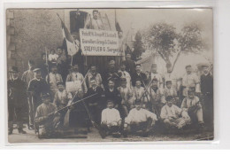 GOURVILLIERS : Carte Photo De Militaires - Poste 14 - Sergent STOEFFLER - Très Bon état - Autres & Non Classés