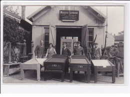 LE PIN ? : Carte Photo De L'atelier De Menuiserie Ebenisterie MONGIN (fabrique De Jeux Anciens - Culbuto) Rue De Verdun? - Autres & Non Classés