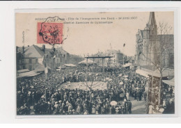 MOHON - La Place - Fête De L'inauguration Des Eaux - Exercices De Gymnastique - 1er Avril 1907 - Très Bon état - Altri & Non Classificati