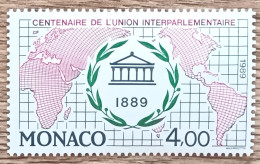 Monaco - YT N°1700 - Centenaire De L'Union Interparlementaire - 1989 - Neuf - Neufs