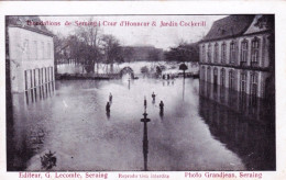 Inondations De SERAING ( Liege ) - Cour D'honneur Et Jardin Cockerill - Seraing