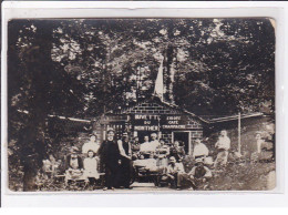 MONTLHERY ? : Carte Photo De La Buvette Du Monthery ? (sirops - Cafés - Champagne) - état - Montlhery