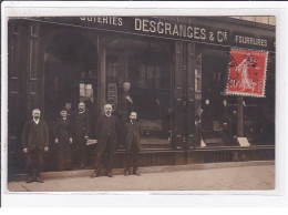 PARIS 9 ème : Carte Photo Du Magasin De Soieries Et Fourrures DESGRANGES Au 55-57 Rue De Chateaudun - Très Bon état - Distretto: 09