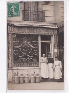 PARIS 12ème : Carte Photo Du Magasin "la Ferme Du Comte De Chaussy" Au 51 Rue Michel Bizot - Très Bon état - Distrito: 12