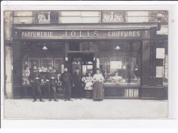 PARIS 13 ème : Carte Photo Du Salon De Coiffure JOLIS Au 7-9 Boulevard Arago (parfumerie) - Très Bon état - District 13