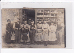 LA FERTE SAINT CYR : Carte Photo D'une épicerie - état - Other & Unclassified