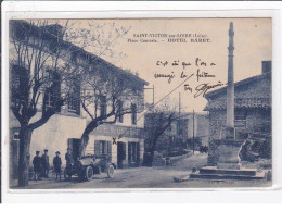 SAINT VICTOR SUR LOIRE : Place Centrale - Hotel Baret - Très Bon état - Sonstige & Ohne Zuordnung