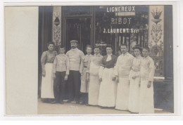 PARIS : Carte Photo Du Magasin Lignereux - Ribot (Laurent Successeur) - Bon état - Distrito: 09