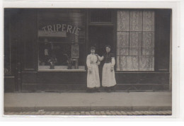 PARIS : Carte Photo D'une Triperie Rue Hippolyte Le Bas - Très Bon état - Distretto: 09