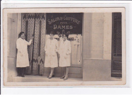 MARSEILLE : Carte Photo D'un Salon De Coiffure Pour Dames (coiffeur Rue Berlioz) - Bon état - Unclassified