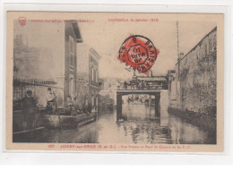 JUVISY : Inondations 1910 : Rue Pasteur Et Pont De Chemin De Fer P.O. - Très Bon état - Juvisy-sur-Orge