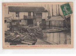 JUVISY : Inondations 1910 : Garage Du Cercle Des Sports De La Haute Seine - état - Juvisy-sur-Orge