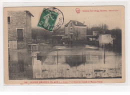 JUVISY : Inondations 1910 : Aspect D'un Quartier Inondé Et Maison Farjat - Très Bon état - Juvisy-sur-Orge