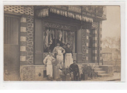 JUVISY : Carte Photo De La Boucherie Lambrecht - Très Bon état - Juvisy-sur-Orge