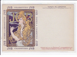 MUCHA Alphonse : Publicité Pour Le Papier à Cigarette JOB (bureau De Londres) - Bon état (légères Traces Au Dos) - Mucha, Alphonse