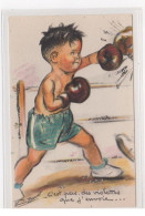 BOURET Germaine : Cpa Avec Collage (systeme - Série 631 - Boxe) (ex-collection Amigon) - Très Bon état - Bouret, Germaine