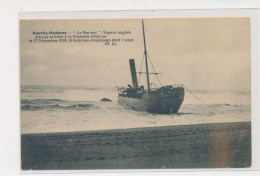 BIARRITZ - Le Maroon, Vapeur Anglais échoué Et Brisé à La Chambre D'amour Le 17 Décembre 1910 - Très Bon état - Biarritz