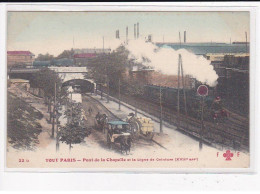 PARIS 18ème Arrondissement : Fleury, Pont De La Chapelle Et La Ligne De Ceinture, En Couleur - Très Bon état - Paris (18)