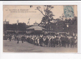 MONTREUIL : Les Fêtes, Les Enfants Des écoles Devant Les Tribunes, GONDRY - Très Bon état - Montreuil