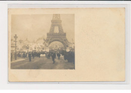 PARIS - Carte Photo - Exposition Universelle  1900 - Tour Eiffel - Très Bon état - Altri & Non Classificati