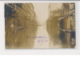 PARIS - Carte Photo - Inondations 1910 - Rue Jean Nicot - 75007 - Très Bon état - Altri & Non Classificati