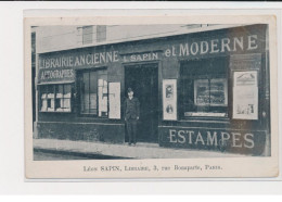 PARIS - Léon Sapin, Libraire, 3 Rue Bonaparte - Autographe - 75006 - état - Other & Unclassified