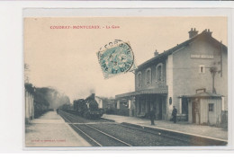 COUDRAY MONTCEAUX - La Gare - Très Bon état - Andere & Zonder Classificatie