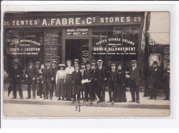 PARIS 3ème : Carte Photo Du Magasin De Tentes Et Stores FABRE Au 25 Rue Aux Ours - Très Bon état - District 03