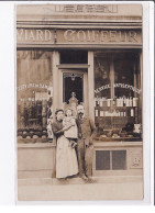 PARIS 6ème : Carte Photo Du Salon De Coiffure VIARD Au 14 Rue Du Four - Très Bon état - Distretto: 06