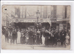 PARIS 3ème : Carte Photo Du Café (Chope De L'ours Martin") - état - Distrito: 03