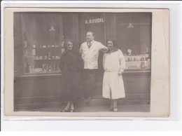 LYON : Lot De 2 Cartes Photo Du Salon De Coiffure ROUDIL En 1925 (coiffeur - Parfumerie) - Bon état - Other & Unclassified