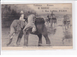 PARIS 9ème : Carte Postale Publicitaire Pour Le Marchand De Tableaux BARAT Au 3 Rue Laffitte (éléphant) - Très Bon état - District 09