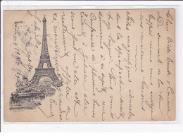 PARIS : La Tour Eiffel Gravée Par LIBONIS - (envoyée En Belgique En 1896)  - Bon état - Eiffeltoren