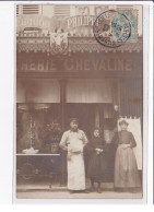 PARIS 10ème : Carte Photo De La Boucherie Chevaline Eugène PHILIPPE Au 118 Rue Saint Maur - Très Bon état - District 10