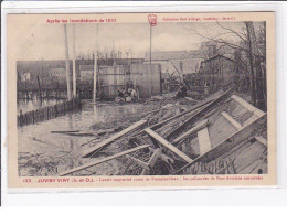 JUVISY Sur ORGE /VIRY : Inondation 1910 - Lavoir Improvisé Route De Fontainebleau - (PORT AVIATION) - Très Bon état - Juvisy-sur-Orge