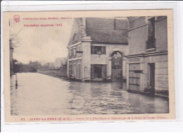 JUVISY Sur ORGE : Inondation 1910 - Avenue De La République Et Dépendances De La Ferme Du Chateau - Très Bon état - Juvisy-sur-Orge