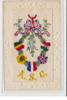 MILITAIRE : Carte Postale Gaufrée A.S.C.(fantaisie - Militaires)- Très Bon état - Regimientos