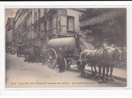 PARIS, Les Petits Métiers J.H, HAUSER : Une Rue De Paris à 4 Heure Du Matin, ça Porte Bonheur - Très Bon état - Petits Métiers à Paris