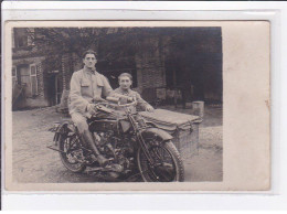 MOTO : Carte Photo (militaire) - Très Bon état - Motorbikes