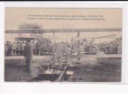 AUVOURS : La Conquête De L'air, L'aviatieur Wilbur Wright Regarde Le Photographe - Très Bon état - Andere & Zonder Classificatie