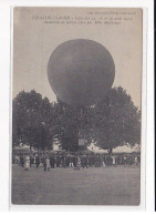 CHALON-SUR-SAONE : Fêtes Des 15,16 Et 17 Août 1913, Ascension En Ballon Libre Par Mlle Marvingt - Très Bon état - Chalon Sur Saone