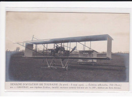 Semaine D'aviation De Touraine, CHATEAU, Au Biplan Zodiac - Très Bon état - Altri & Non Classificati