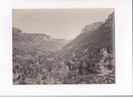 AVEYRON, Environs De Peyreleau, La Vallée, Photo Auclair-Melot, Environ 23x17cm Années 1920-30 - Très Bon état - Orte
