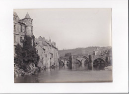 AVEYRON, Espalion, Bords Du Lot, Photo Auclair-Melot, Environ 23x17cm Années 1920-30 - Très Bon état - Orte