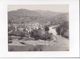 AVEYRON, Entraygues, Le Confluent Du Lot Et Truyère, Photo Auclair-Melot, Environ 23x17cm Années 1920-30 - Très Bon état - Plaatsen